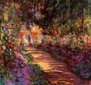 Camino en el jardín de Monet en Giverny