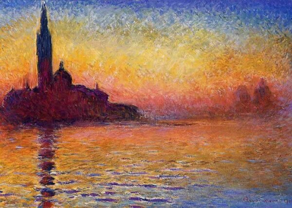 Crepúsculo en Venecia - Claude Monet