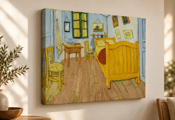 El dormitorio de Arlés de Van Gogh con bastidor de 4 cm
