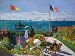 La terraza de Sainte-Adresse de Claude Monet