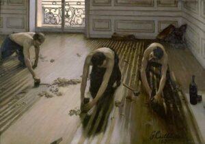 Los acuchilladores de parqué de Gustave Caillebotte