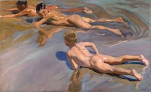 niños en la playa - Joaquín Sorolla