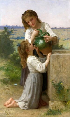 En la fuente de William-Adolphe Boguereau