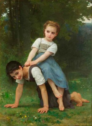 La borrica o el paseo a caballo de william Bouguereau