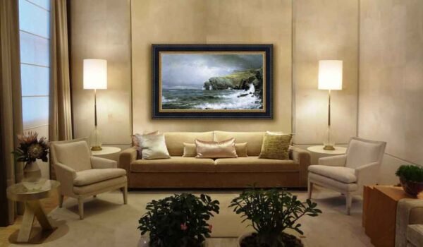 Marina, costa de Maine de William Trost Richards, decoración