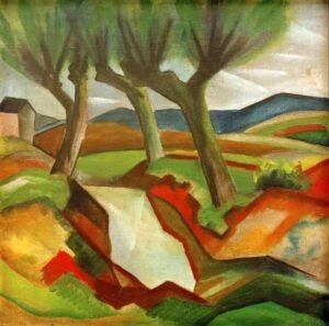 Paisaje con río de August Macke