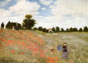 Paseo entre amapolas - Claude Monet