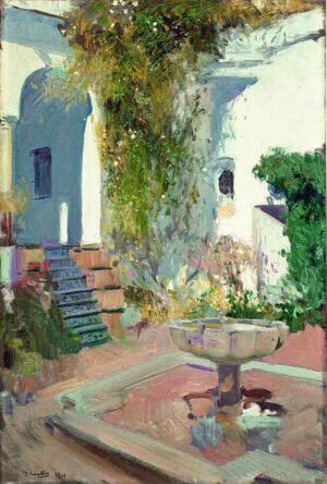 Rincón del Grutesco del Alcázar de Sevilla - Joaquín Sorolla