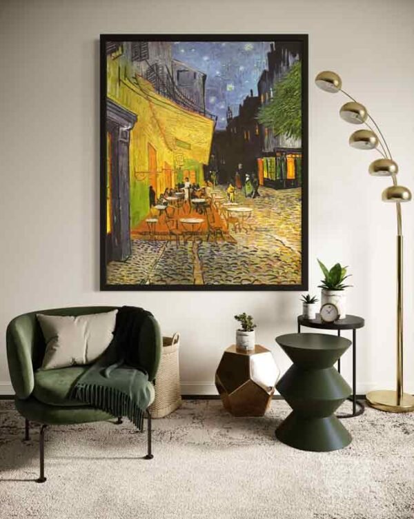 "Terraza de café por la noche" - Vincent Van Gogh en decoración