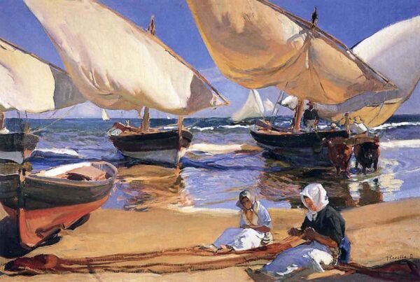 En la playa de Valencia de Joaquín Sorolla