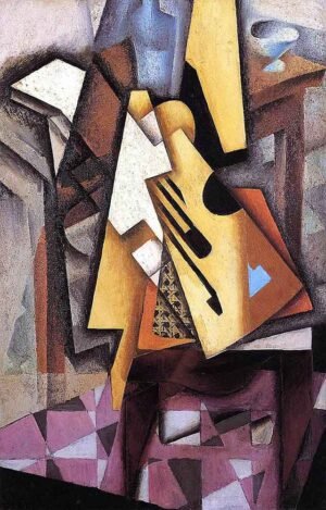 Guitarra en una silla de Juan Gris