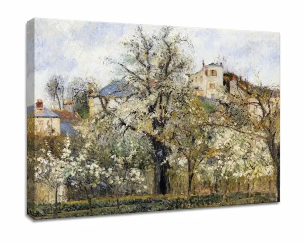 Primavera, ciruelos en flor de Camille Pissarro - Imagen 3