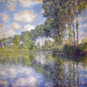 Álamos en el Epte de Monet