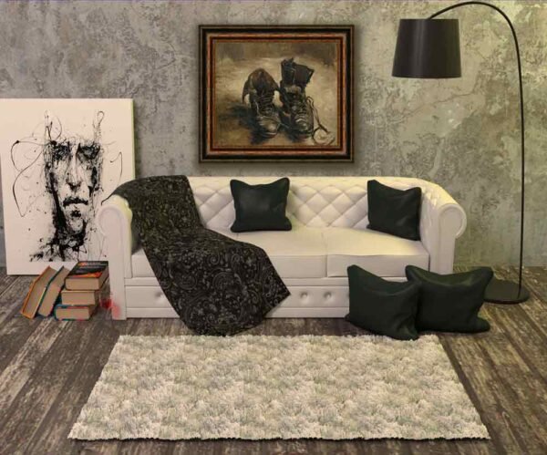Zapatos de Van Gogh en decoración