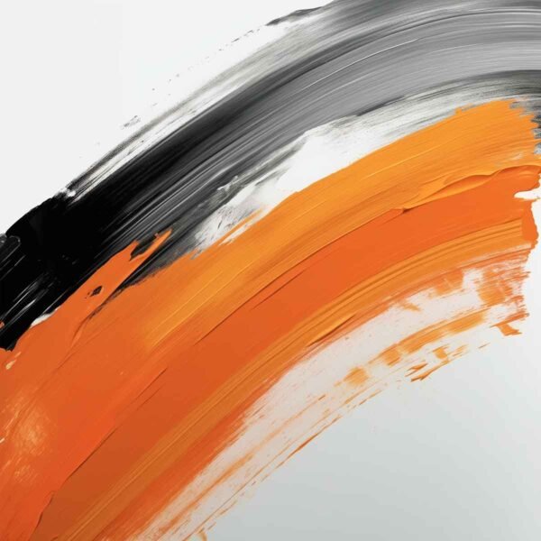 Abstracto con negros y naranjas por Copiamuseo