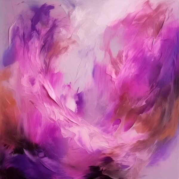 "Abstracto con púrpuras y violetas" por Copiamuseo