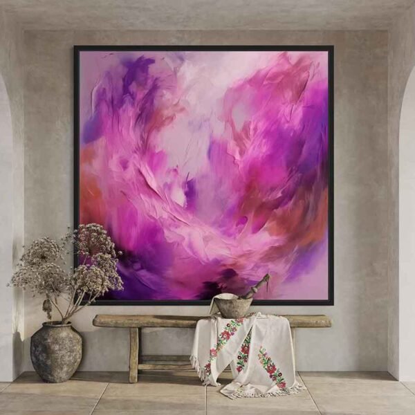 "Abstracto con púrpuras y violetas" por Copiamuseo en decoración