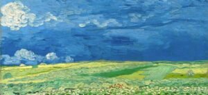 "Campo de trigo bajo nuebes de tormenta" de Van Gogh