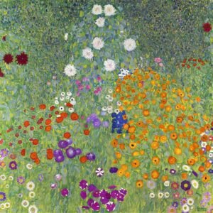 "Jardín de flores"de Gustav Klimt