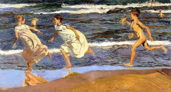 "Corriendo por la playa" de Sorolla