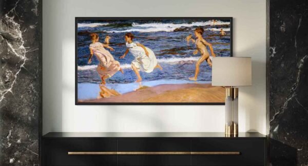"Corriendo por la playa" de Sorolla en decoración