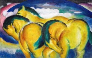 "Los pequeños caballos amarillos" de Franz Marc