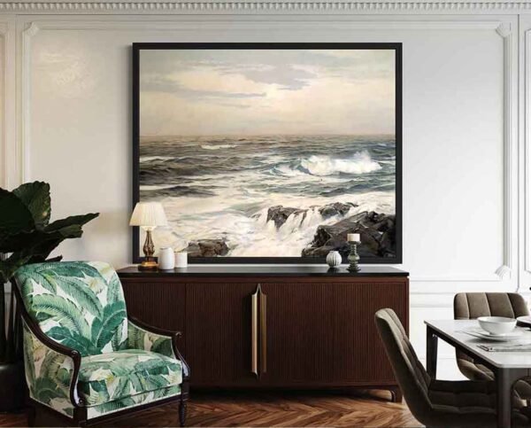 "Luna baja" de Frederick Judd Waugh en decoración