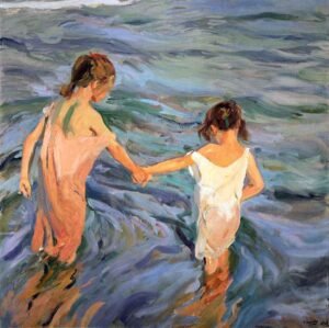 "Niñas en el mar" de Sorolla