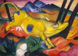 "Vaca amarilla" de Franz Marc