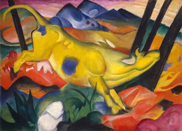 "Vaca amarilla" de Franz Marc