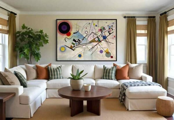 "Composción 8" de Kandinsky en decoración