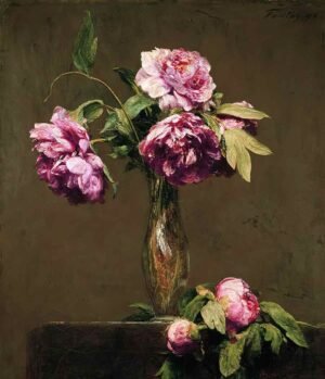 "Peonias" de henri fantin-latour