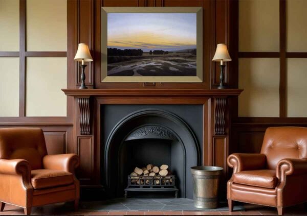 "El Gran Recinto cerca de Dresde" de Caspar David Friedrich en decoración