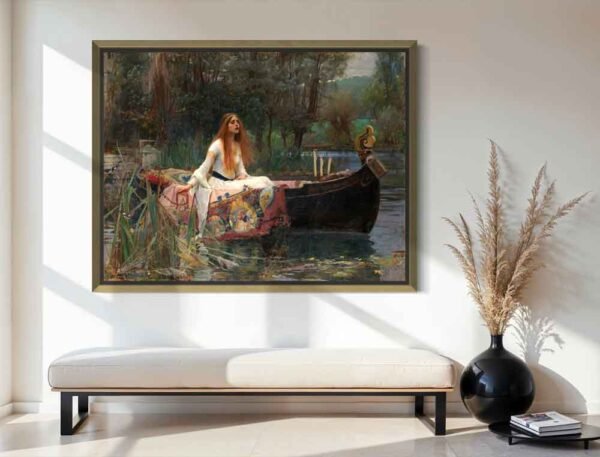 "La dama de Shalott" de John William Waterhouse en decoración