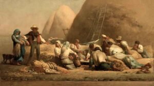 "Los segadores descansando (Rut y Booz)" de Millet