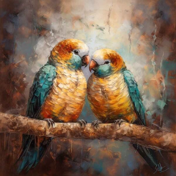 "Pareja de loros" de Copiamuseo