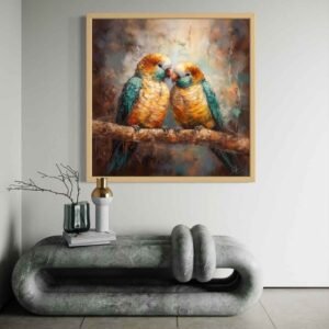 "Pareja de loros" de Copiamuseo en decoración