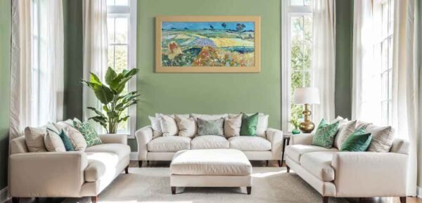 "La llanura en Auvers" de Van Gogh en decoración
