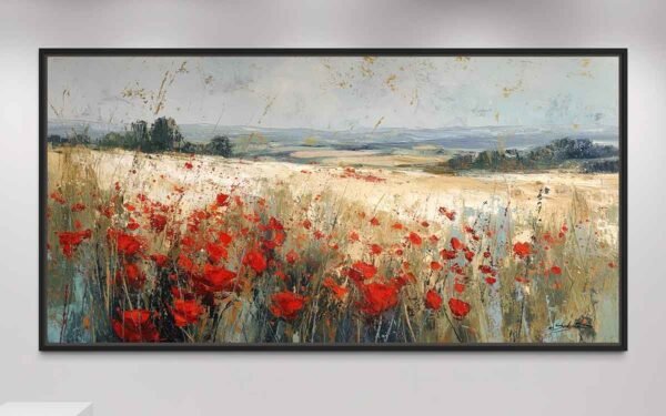 "Campo con amapolas" de Copiamuseo