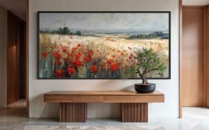 "Campo con amapolas" de Copiamuseo en decoración