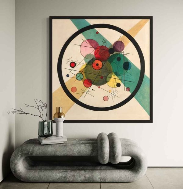 "Circulo en un círculo" de Kandinsky en decoración