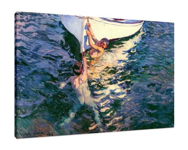 "El bote blanco" de Sorolla, bastidor de 4 cm