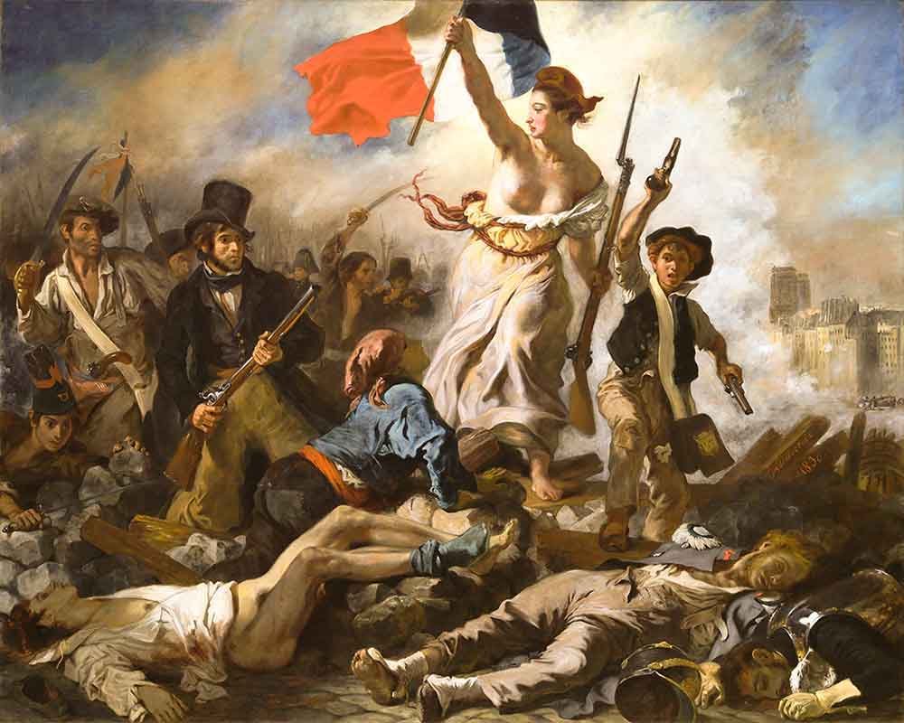 El Romanticismo, "La libertad guiando al pueblo" de Eugène Delacroix El Romanticismo, "La libertad guiando al pueblo" de Eugène Delacroix