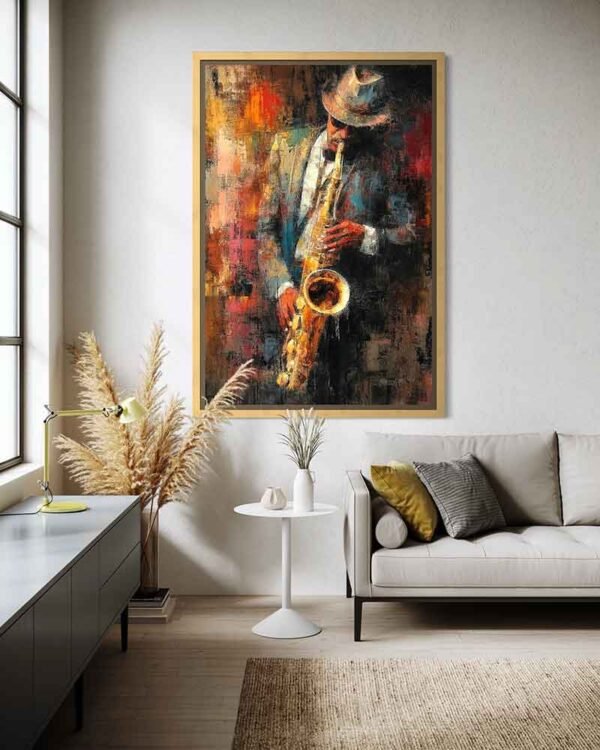 "El saxofonista" de Copiamuseo en decoración