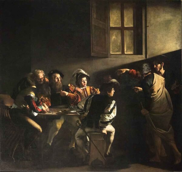 "La vocación de San Mateo" de Caravaggio