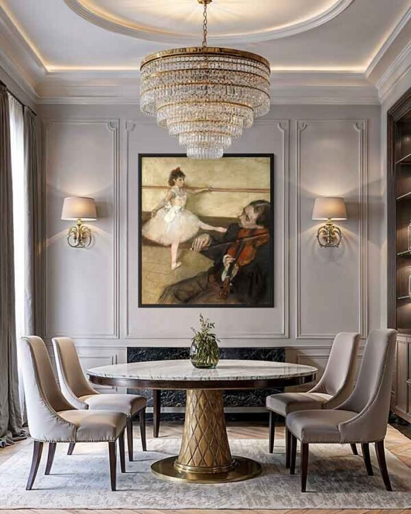 "La lección de baile" de Edgar Degas en decoración