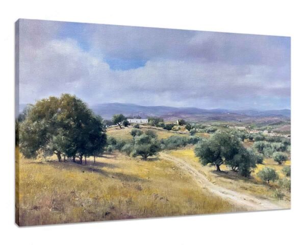"Paisaje de Extremadura", bastidor de 4 cm
