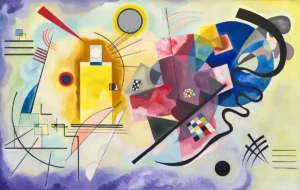 "Amarillo, rojo y azul" de Kandinsky