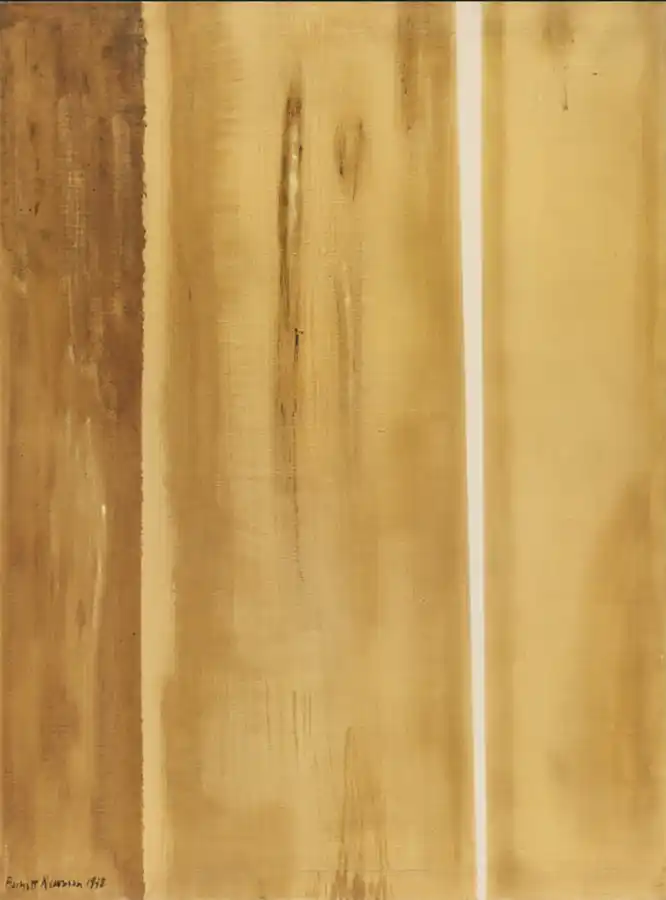 Dos filos de Barnett Newman "Dos filos" de Barnett Newman. Pintura abstracta. Color Field Painting