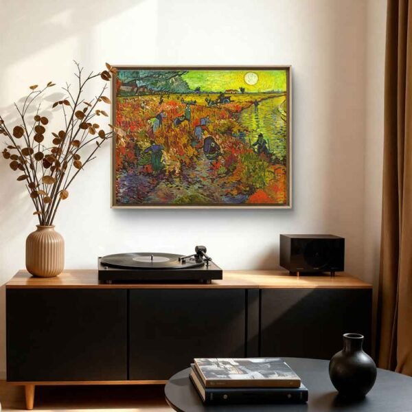 "El viñedo rojo" de Van Gogh en decoración